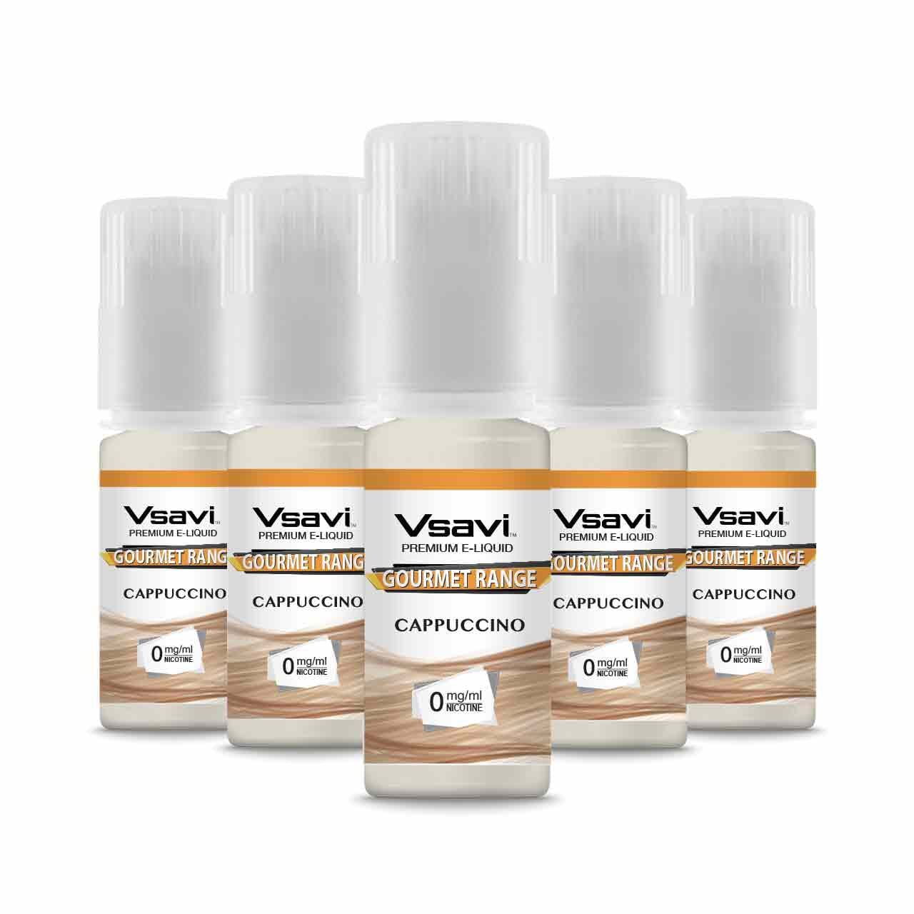Vsavi Gourmet 100% VG E-liquid - Cappuccino Flavour 5 x 10ml