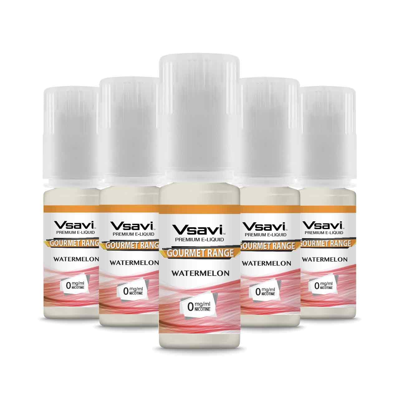 Vsavi Gourmet 100% VG E-liquid - Watermelon Flavour 5 x 10ml