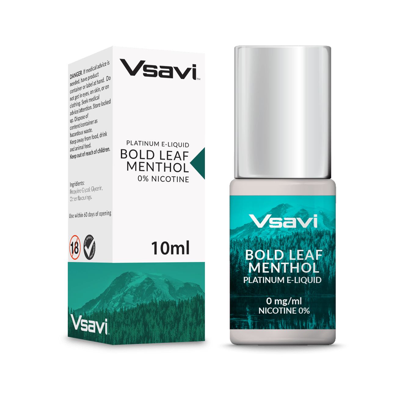 VSAVI Platinum E-Liquid 10ml Bold Leaf Menthol