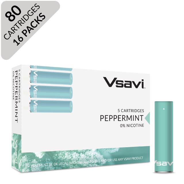 vsavi classic cartridges 80 pack peppermint