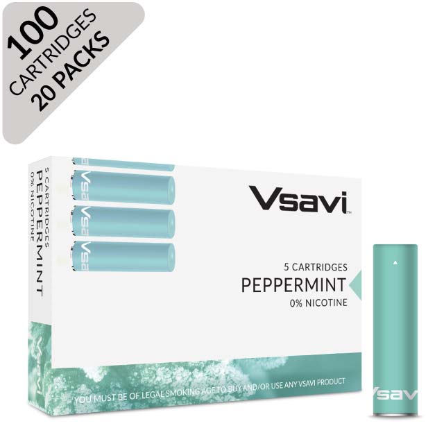 vsavi classic cartridges 100 pack peppermint