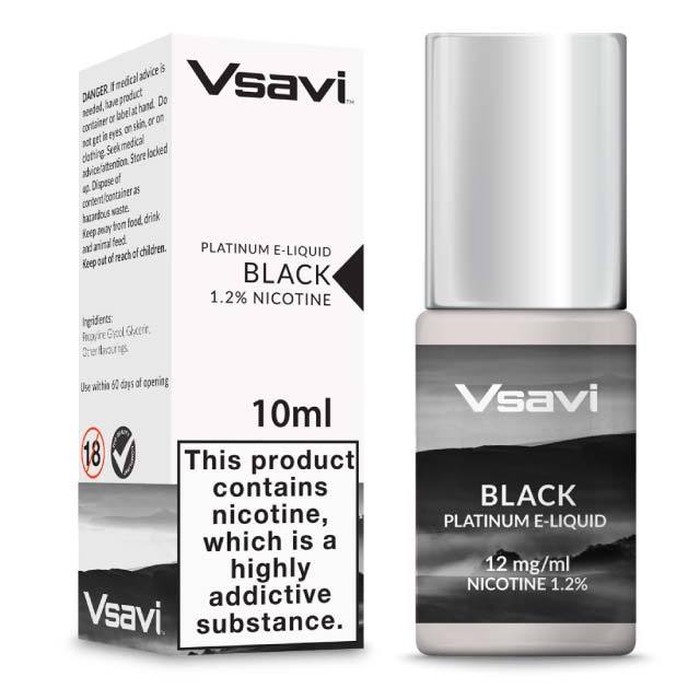 VSAVI Platinum E-Liquid 10ml Black Tobacco
