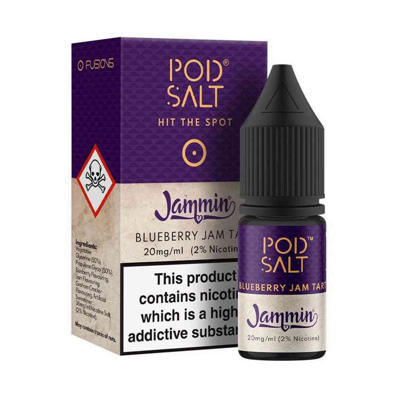 Pod Salt blueberry jam tart