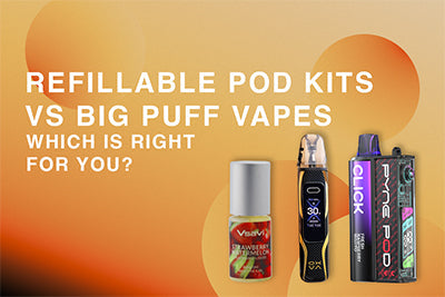 Refillable Pod Kits vs Big Puff Vapes: Which Is Right for You in 2026?