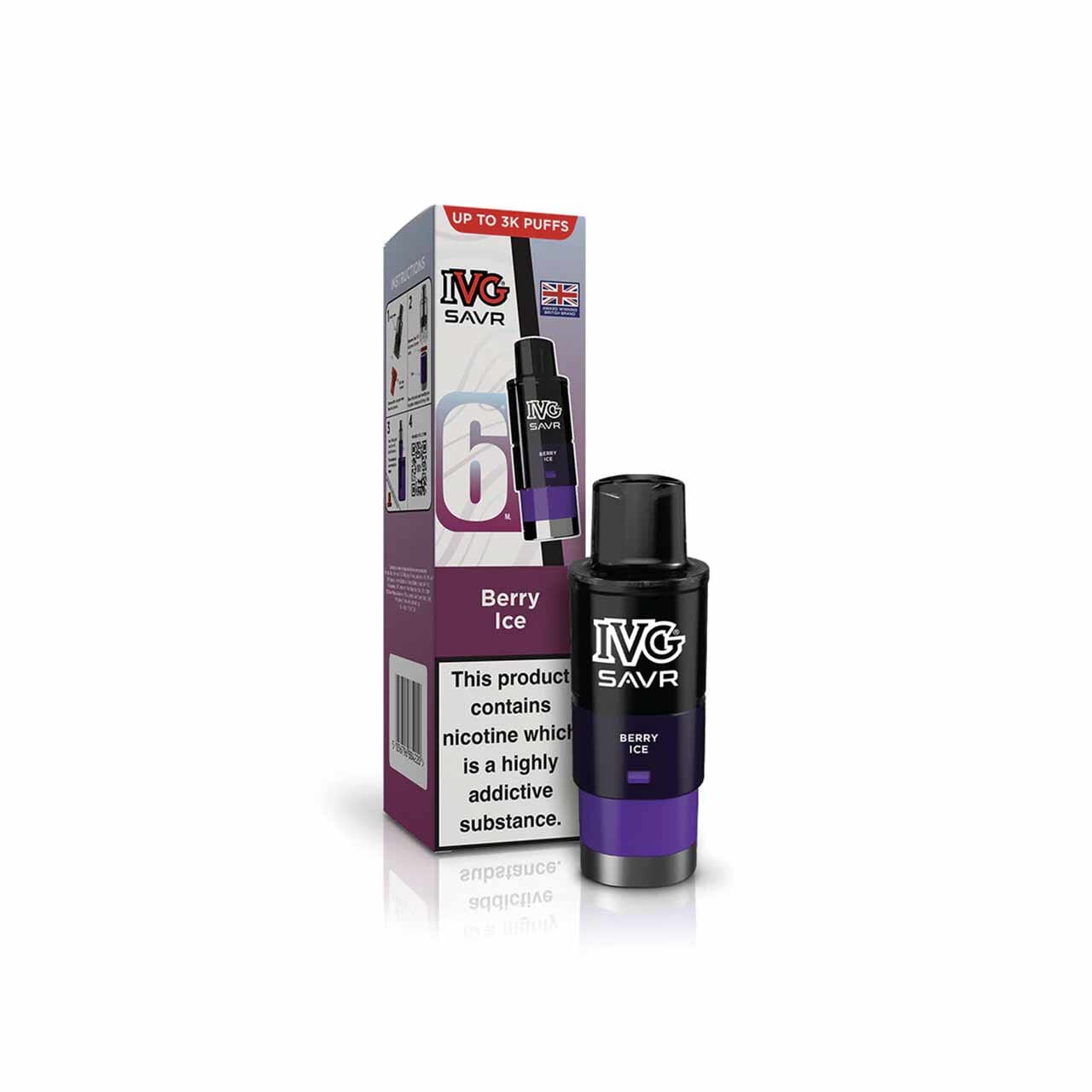 IVG SAVR Refill Pod Berry Ice Flavour