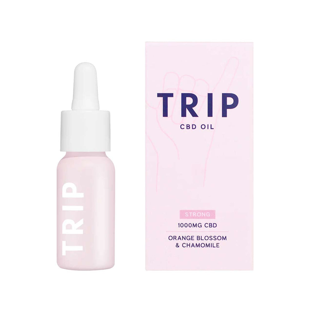 Trip CBD Oil 1000mg Strength Orange Blossom and Chamomile 15ml Bottle