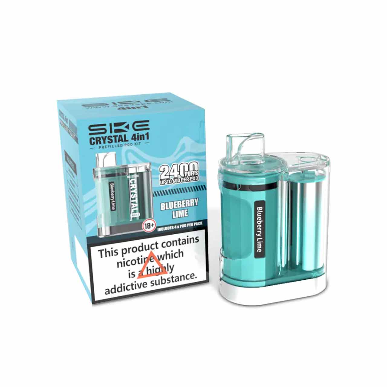 
                  
                    Ske Crystal 4 in 1 Vape Kit Blueberry Lime
                  
                