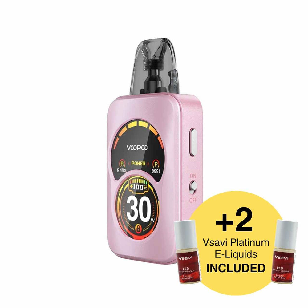 
                  
                    Voopoo Argus A pink kit and two Vsavi Platinum vape juice bundle
                  
                