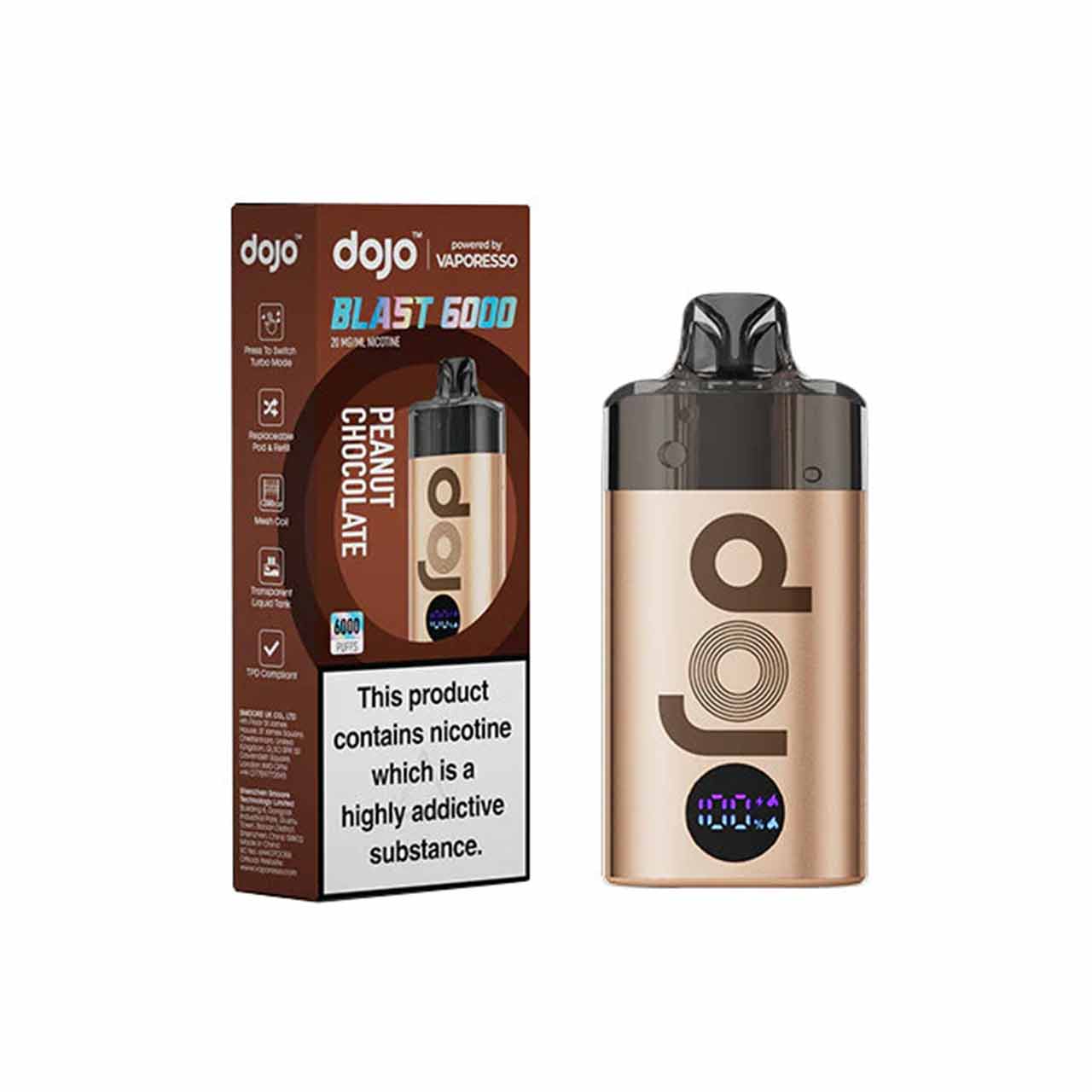 
                  
                    Vaporesso Dojo Blast 6000 Prefilled Pod Kit
                  
                