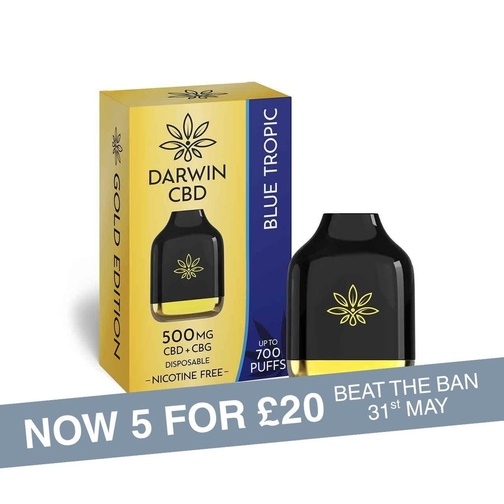 
                  
                    Darwin CBD + CBG Disposable Vape 500mg
                  
                