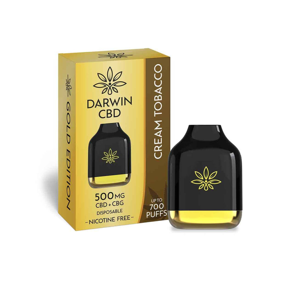 Darwin CBD + CBG Disposable cream tobacco