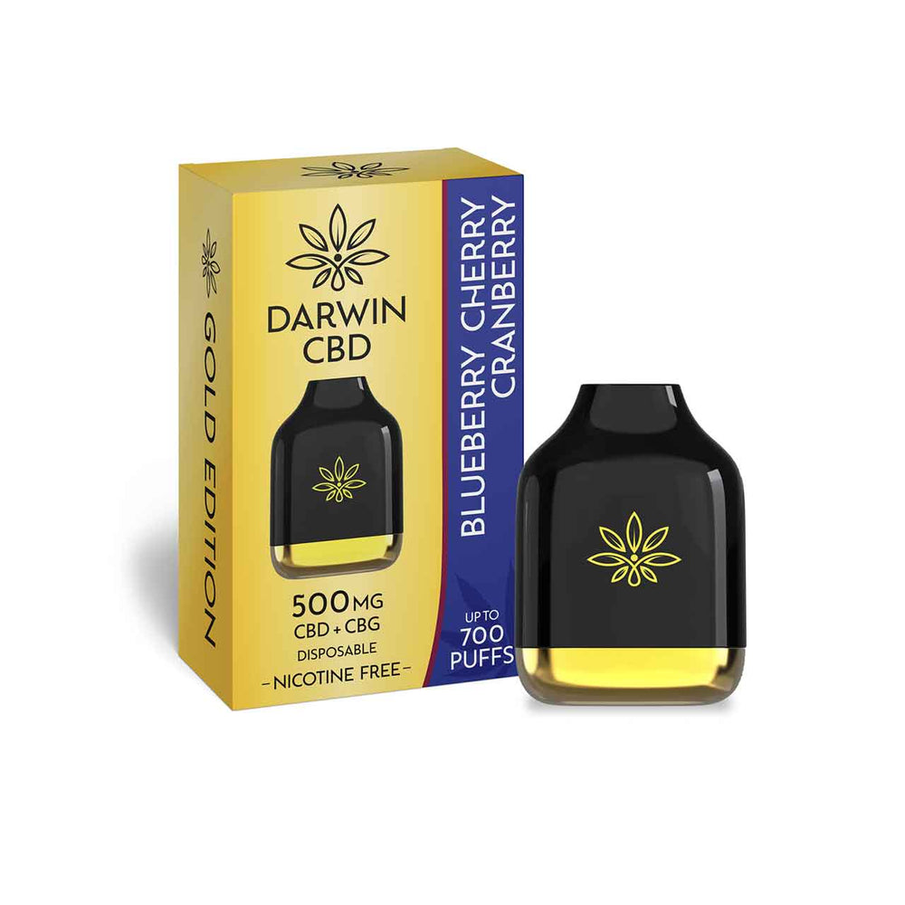 
                  
                    Darwin CBD and CBG Disposable Blueberry Cherry Cranberry
                  
                