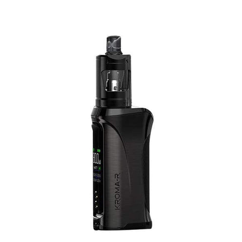 Black Innokin Kroma R vaping device with 'Kroma-R' branding on a white background