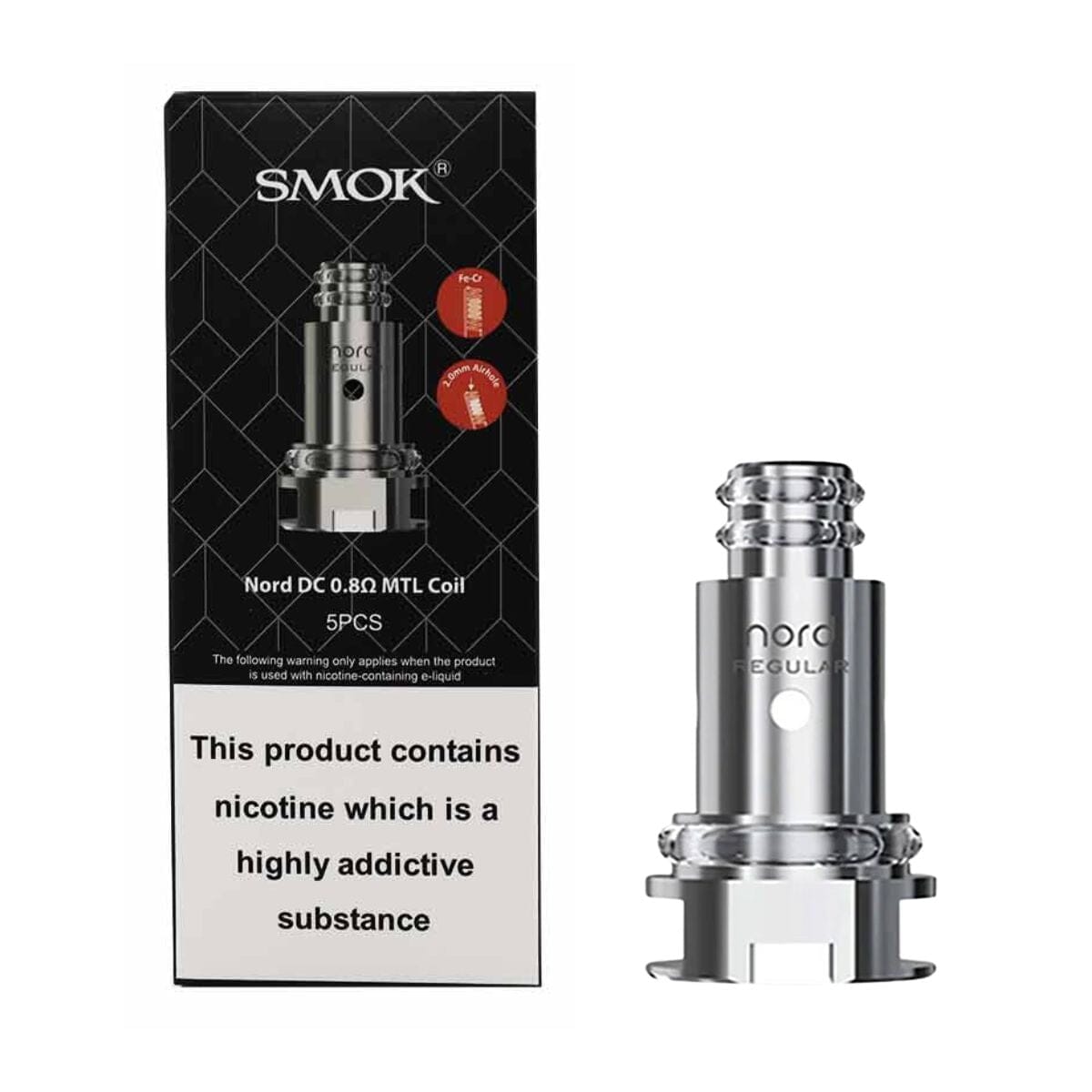 Smok Nord Replacement Coil 0.8 Ohm Dual Coil MTL