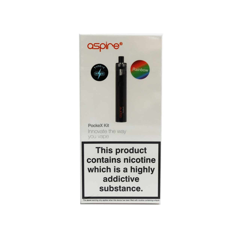 
                  
                    Aspire PockeX rainbow kit packaging on a white background
                  
                