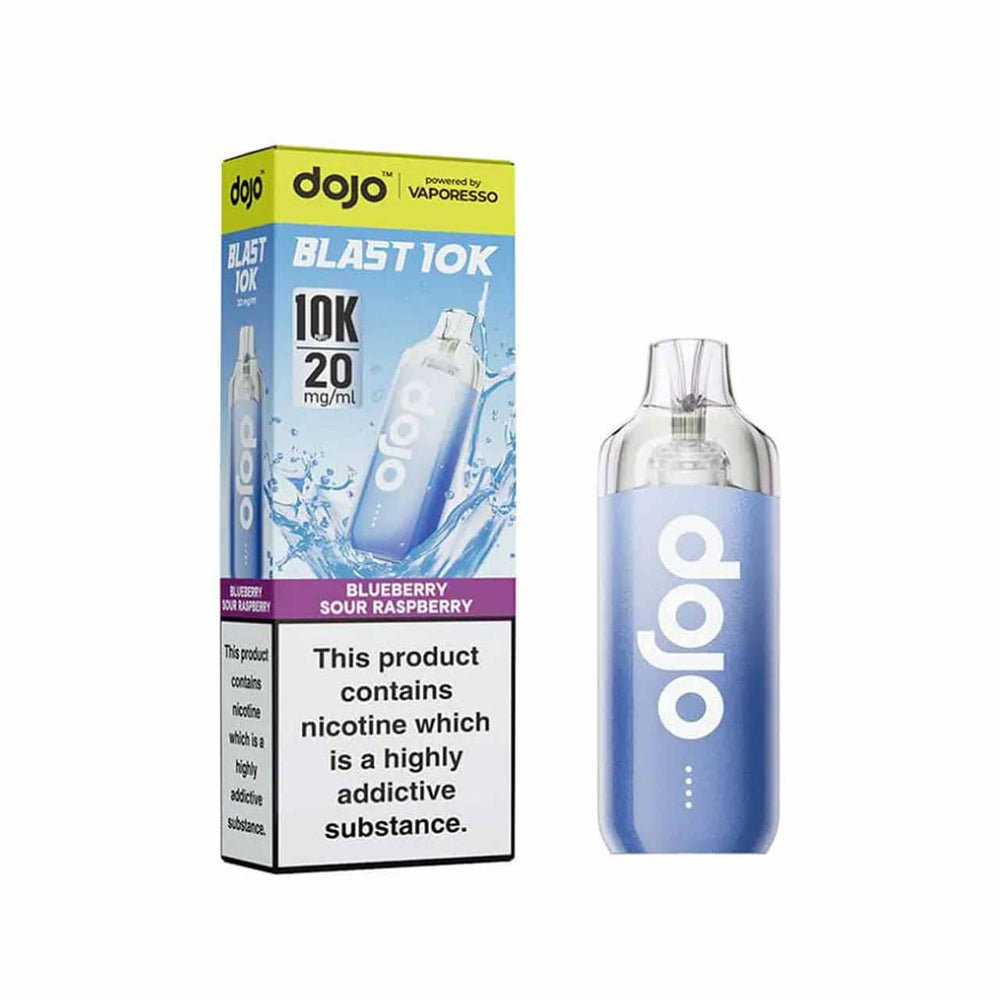 
                  
                    Vaporesso Dojo Blast 10K kit blueberry sour raspberry with packaging white background
                  
                