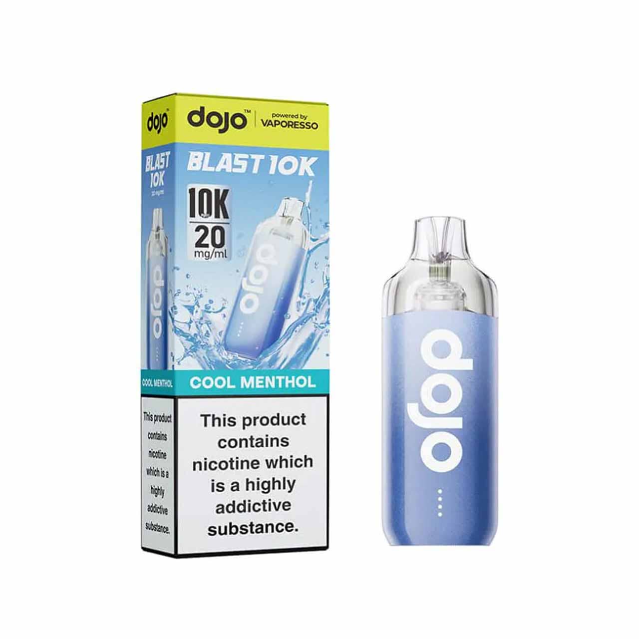 
                  
                    Vaporesso Dojo Blast 10K kit cool menthol with packaging white background
                  
                
