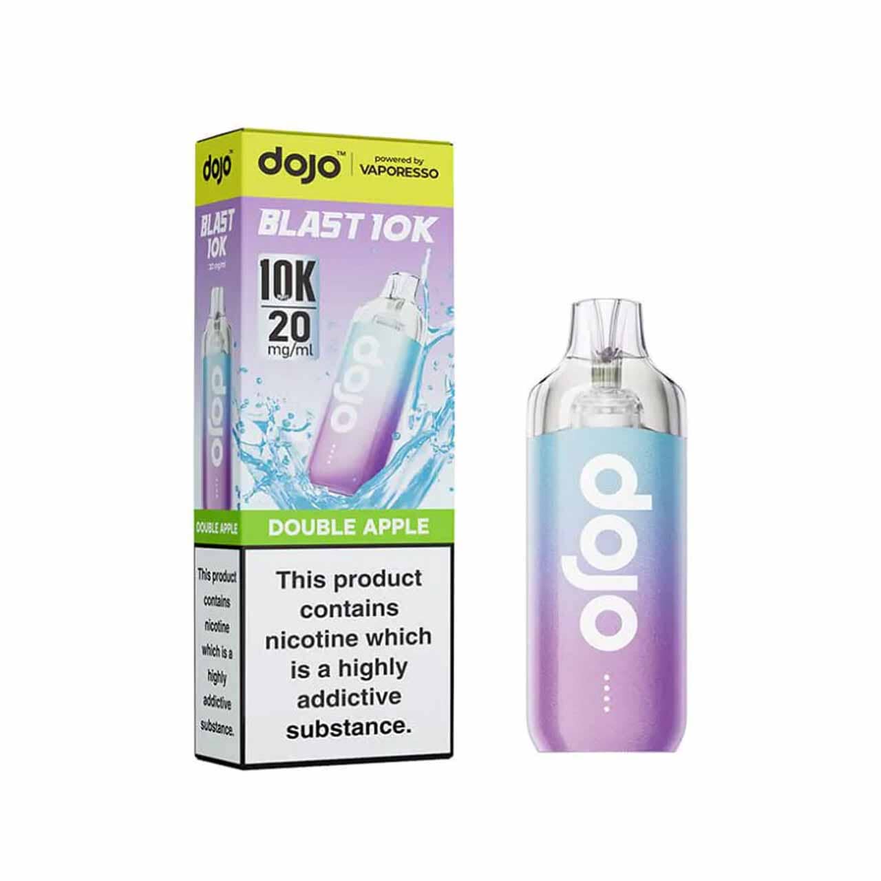 
                  
                    Vaporesso Dojo Blast 10K kit double apple with packaging white background
                  
                