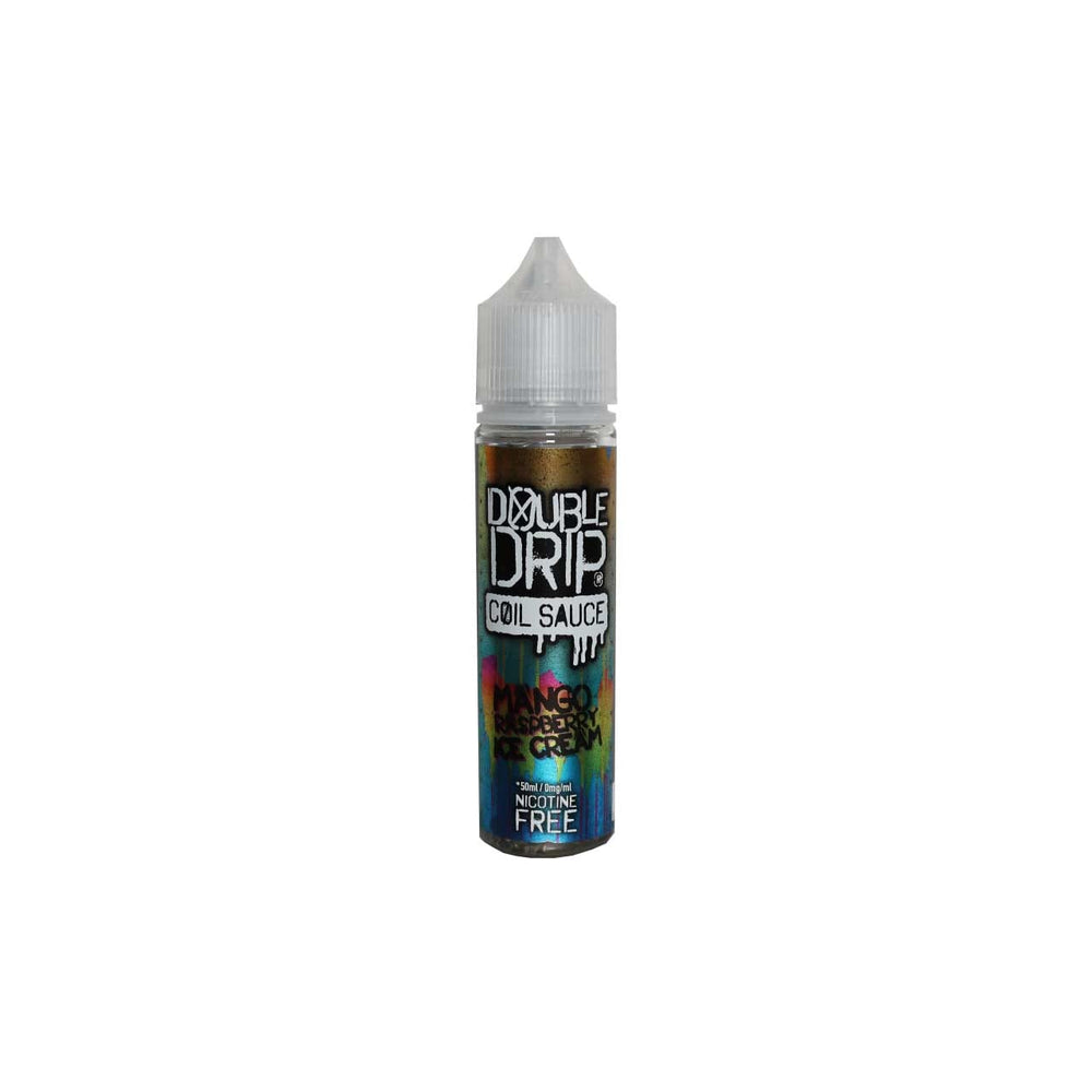
                  
                    Bottle of Double Drip Mango Raspberry Ice Cream vape juice on a white background
                  
                
