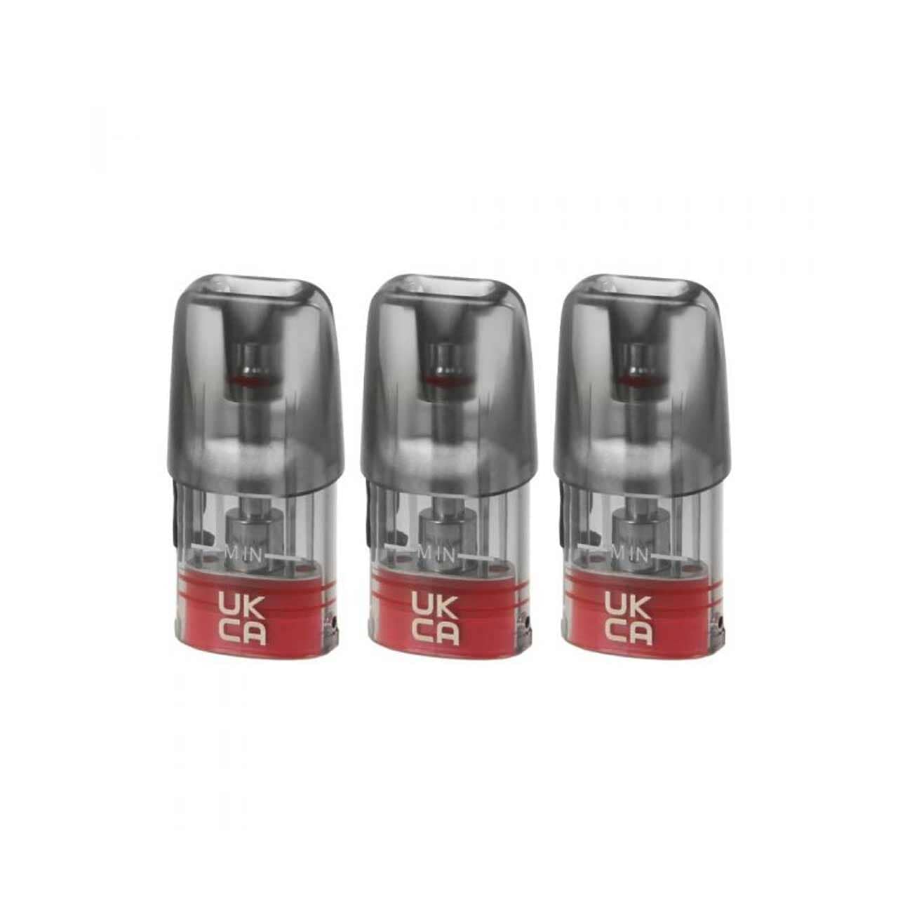
                  
                    Three transparent Elf Bar Mate 500 vape pods with red bases on a white background
                  
                