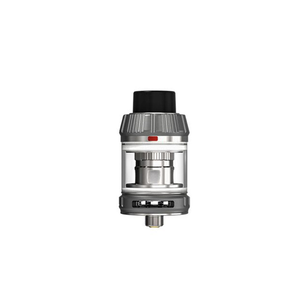 
                  
                    Freemax Fireluke 4 Sub-Ohm Tank for vaping with visible coil and fill area, shown in silver colour.
                  
                