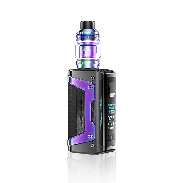 
                  
                    Geekvape Aegis Legend 5 with aurora rainbow colour on a white background
                  
                