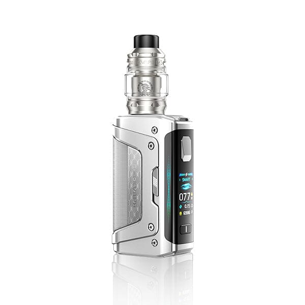 
                  
                    Geekvape Aegis Legend 5 with frost silver colour on a white background
                  
                