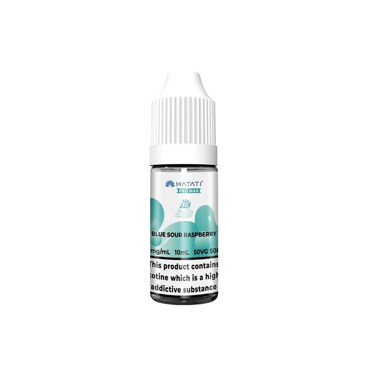 
                  
                    Hayati Pro Max vape juice bottle with blue sour raspberry flavour on a white background
                  
                