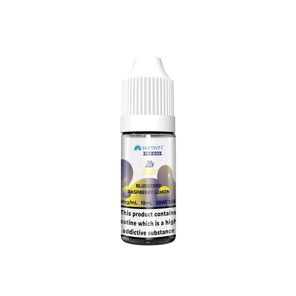 
                  
                    Hayati Pro Max vape juice bottle with blueberry raspberry lemon on a white background
                  
                
