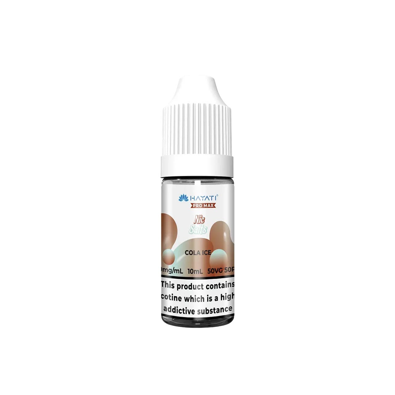 
                  
                    Hayati Pro Max vape juice bottle with cola ice flavour on a white background
                  
                