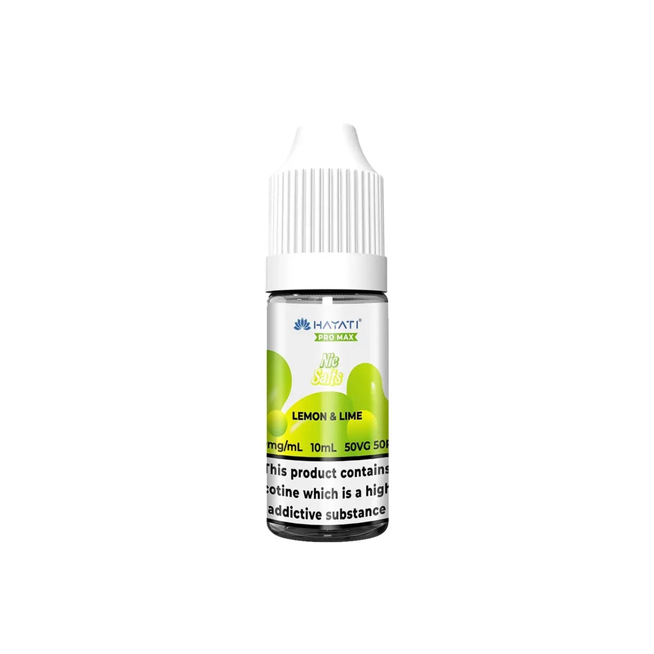 
                  
                    Hayati Pro Max vape juice bottle with lemon and lime flavour on a white background
                  
                
