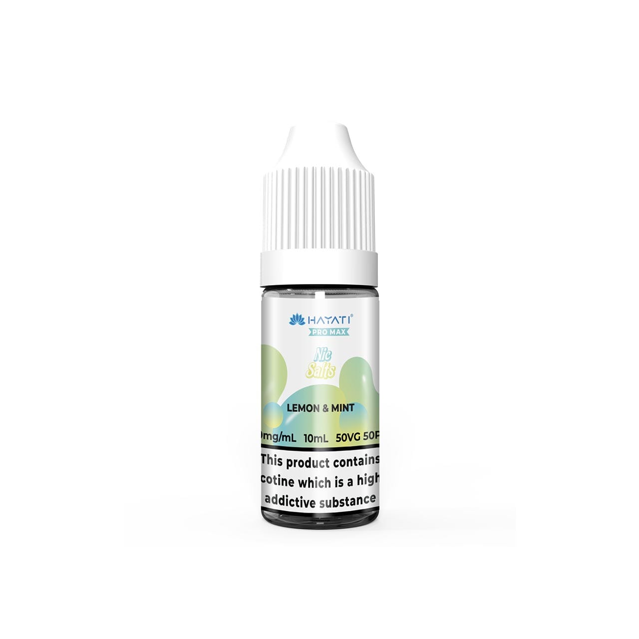 
                  
                    Hayati Pro Max vape juice bottle with lemon and mint flavour on a white background
                  
                
