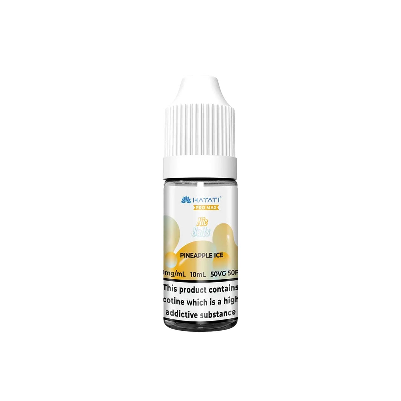 
                  
                    Hayati Pro Max vape juice bottle with pineapple ice flavour on a white background
                  
                