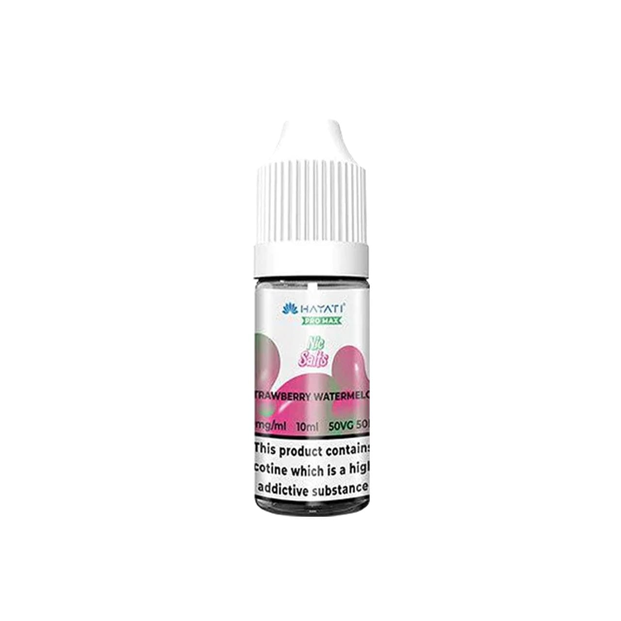 
                  
                    Hayati Pro Max vape juice bottle with strawberry watermelon flavour on a white background
                  
                