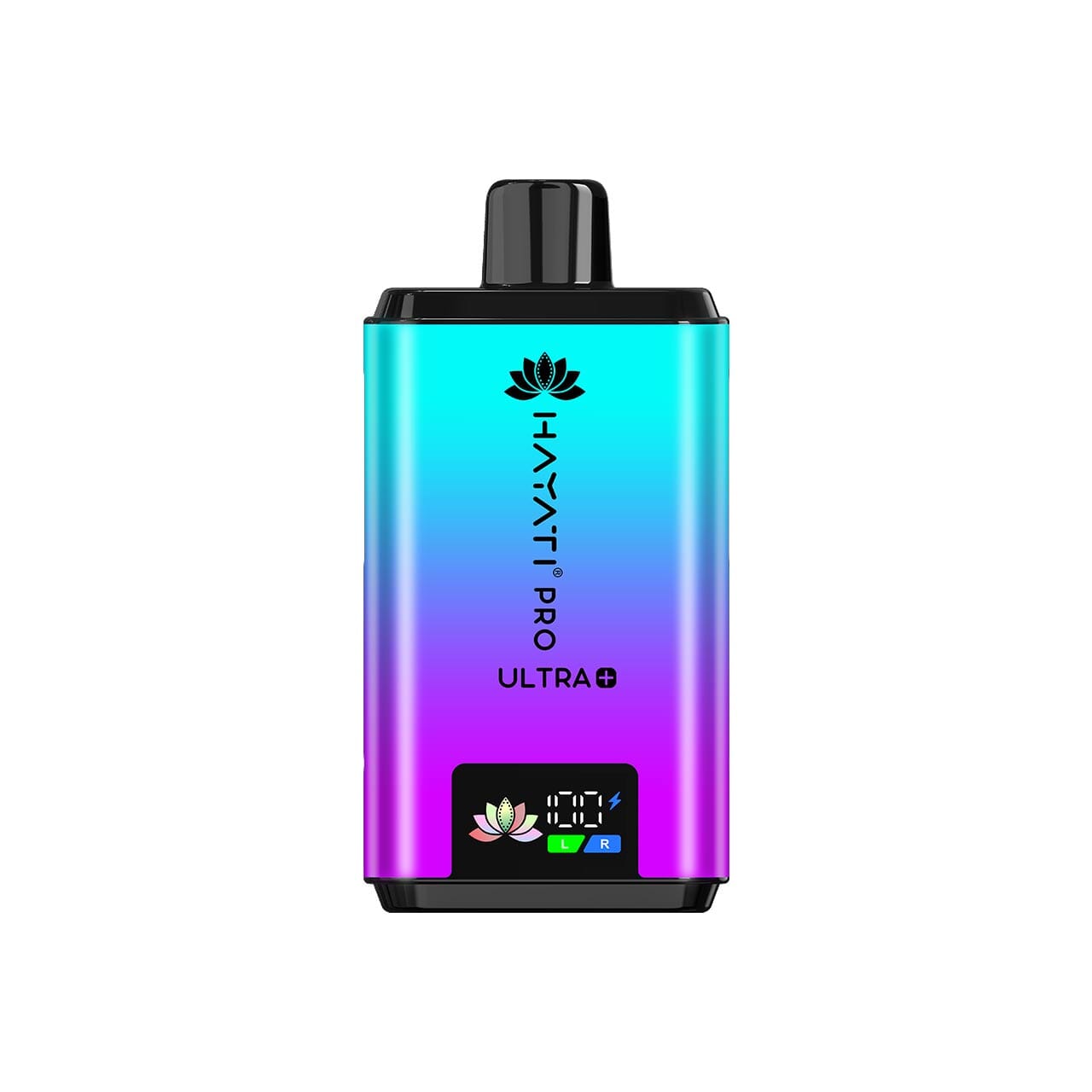 
                  
                    Hayati Pro Ultra Plus blue and purple design on a white background
                  
                