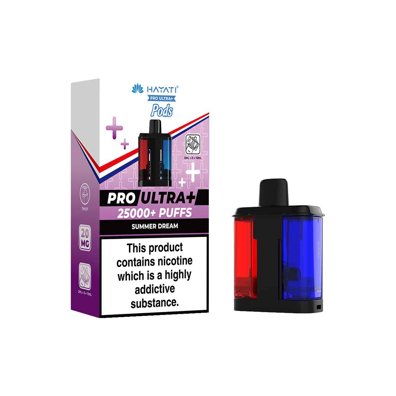 
                  
                    Hayati Pro Ultra Plus Refill Pack and Packaging Summer Dream White Background
                  
                