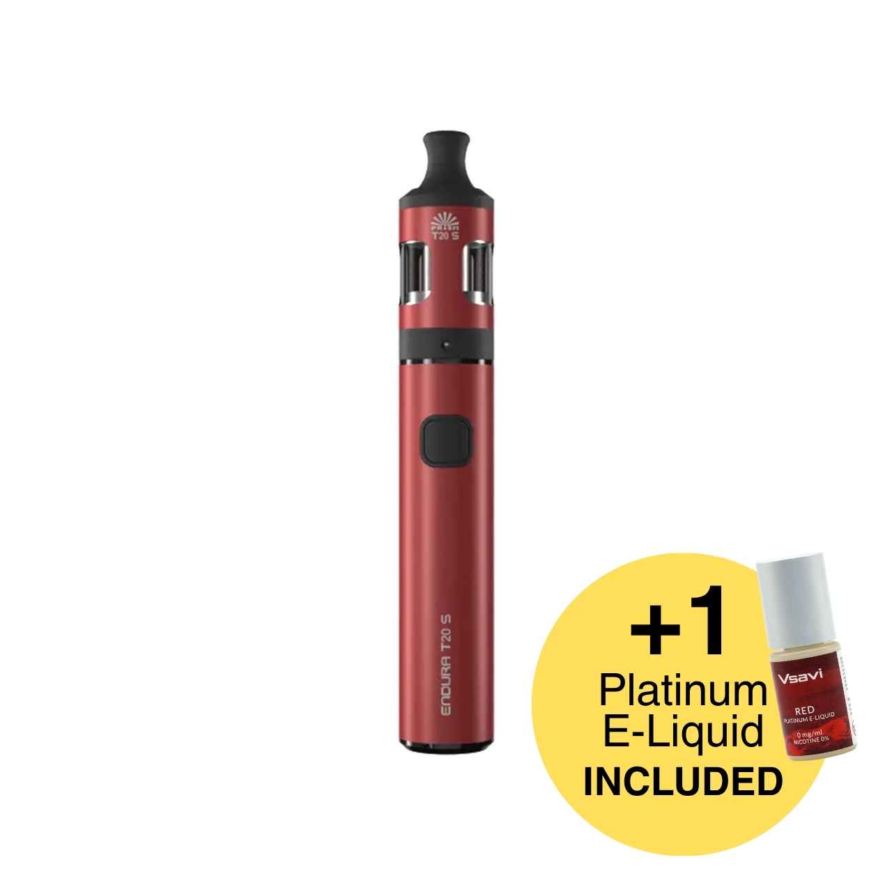 
                  
                    Innokin Endura T-20S - Red Colour - Plus 1 Platinum E-Liquid Included
                  
                