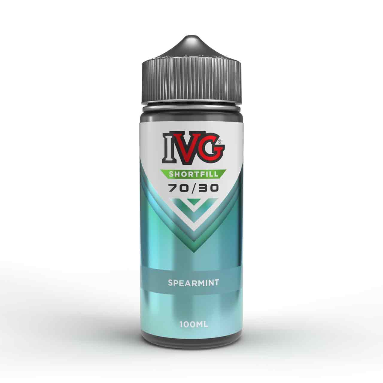 
                  
                    IVG Spearmint shortfill e-liquid bottle on a white background
                  
                
