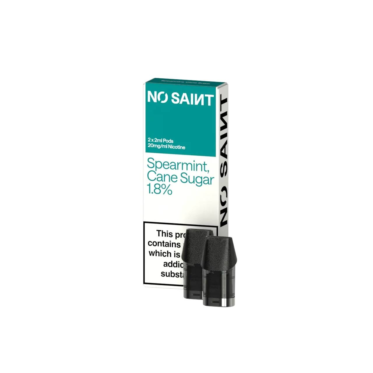 
                  
                    No Saint Spearmint Can Sugar Flavour Prefilled Pods  Pack
                  
                