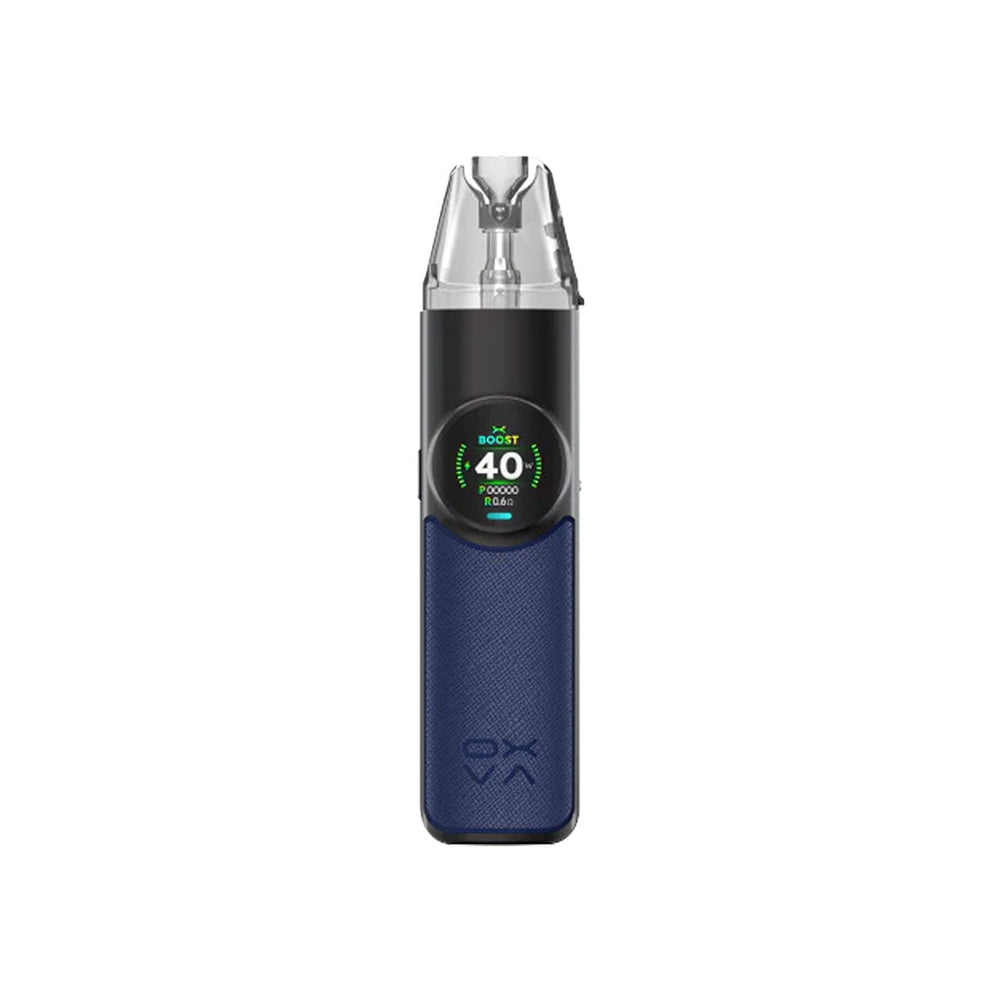 
                  
                    Oxva Nexlim vape device with digital display on a white background
                  
                