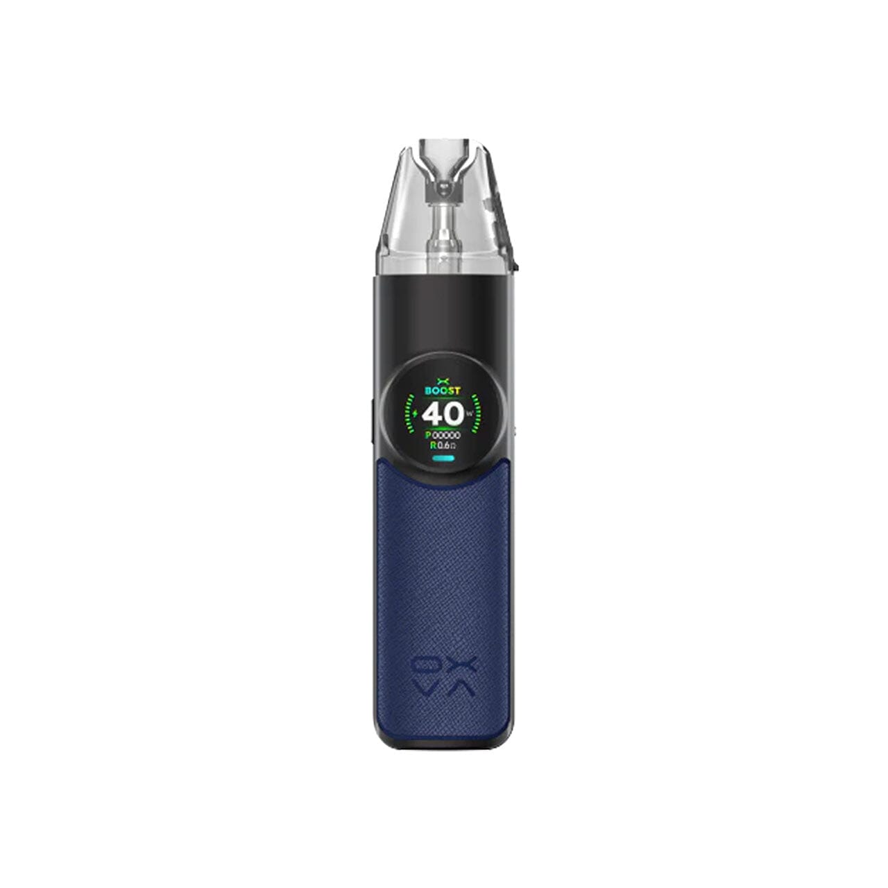 
                  
                    Oxva Nexlim vape device with digital display on a white background
                  
                