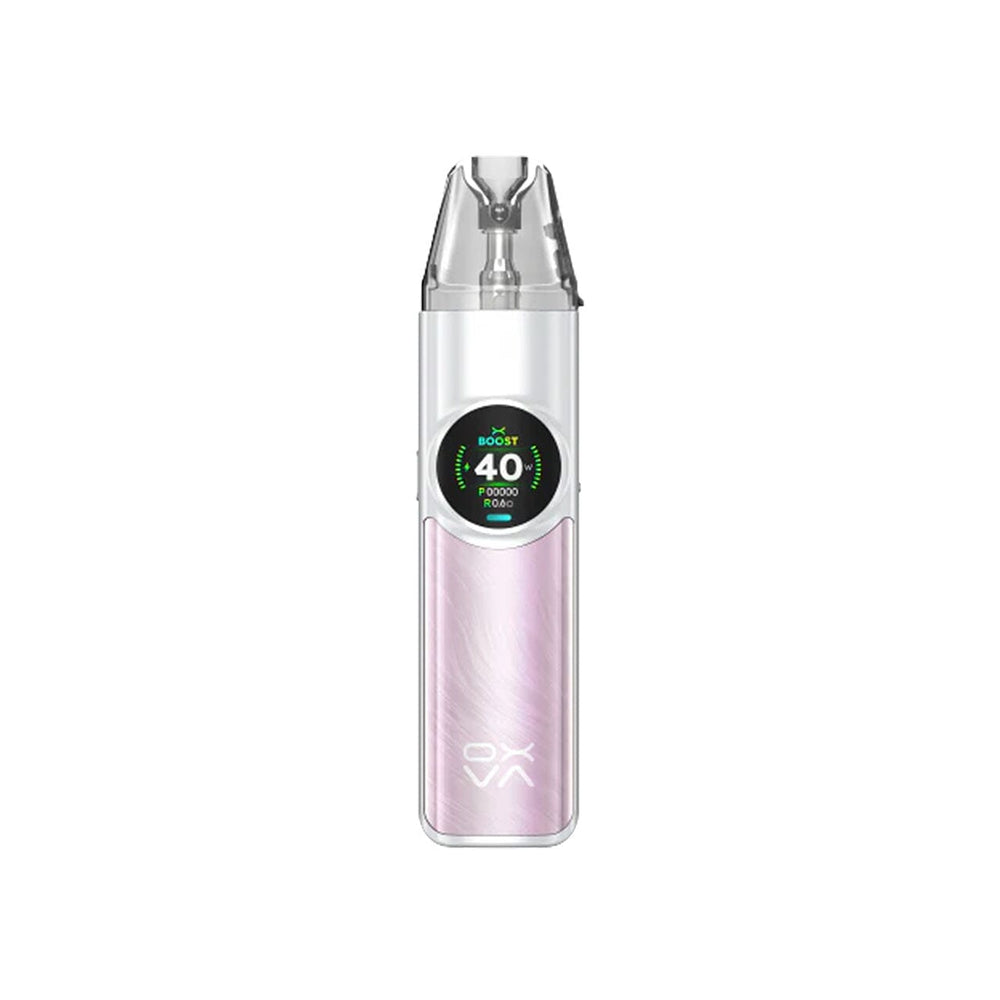 
                  
                    Pink Oxva Nexlim electronic device with a digital display on a white background
                  
                