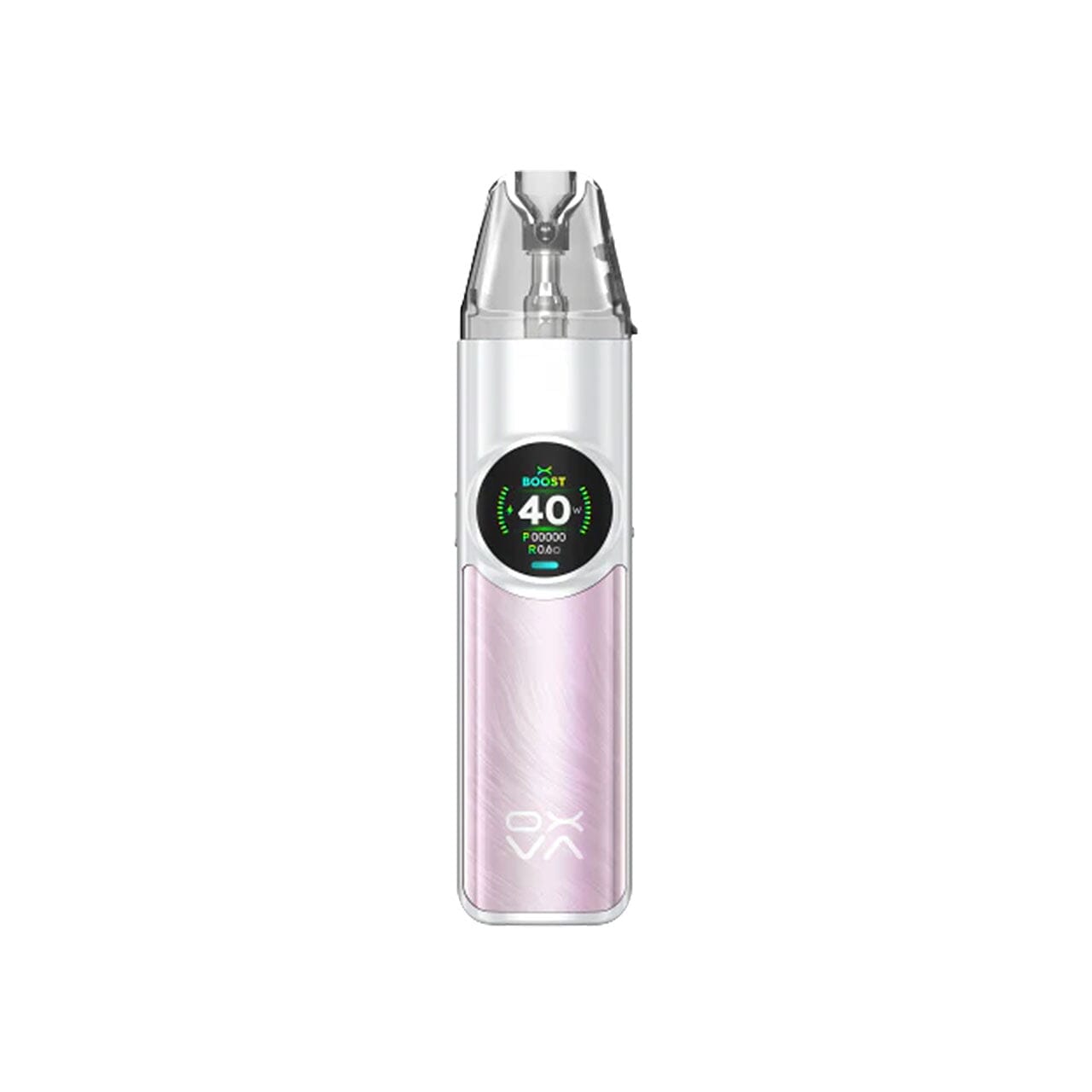 
                  
                    Pink Oxva Nexlim electronic device with a digital display on a white background
                  
                