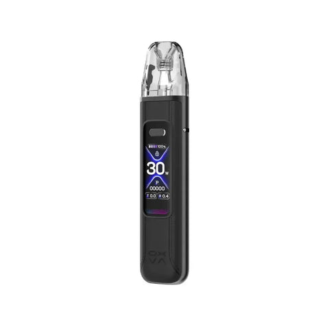 Oxva Xlim Pro 3 black leather white background