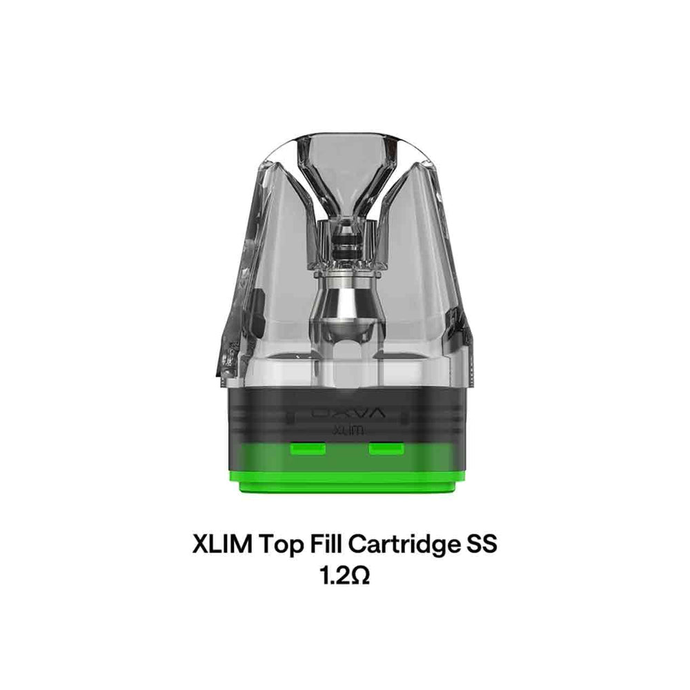 
                  
                    Oxva Xlim Stainless Steel 1.2 Ohm pods on a white background
                  
                