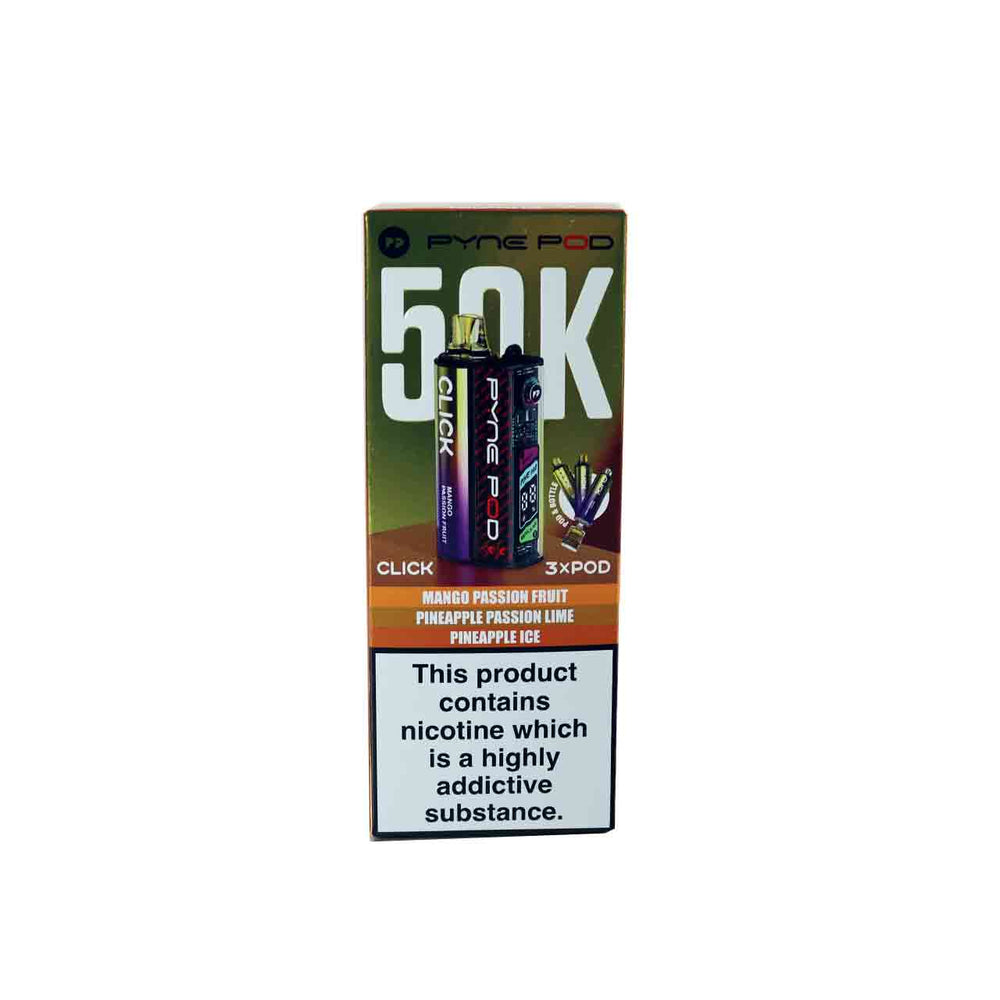 
                  
                    Pyne Pod Click 50K Vape Kit Tropical Edition on White Background
                  
                