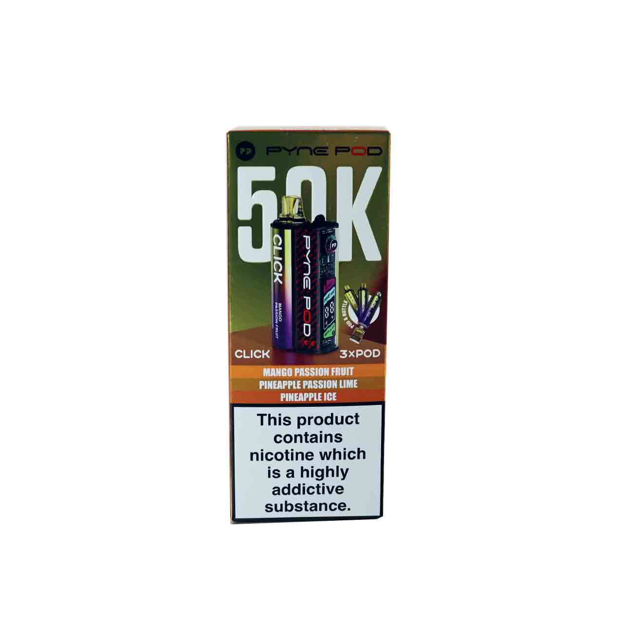 
                  
                    Pyne Pod Click 50K Vape Kit Tropical Edition on White Background
                  
                