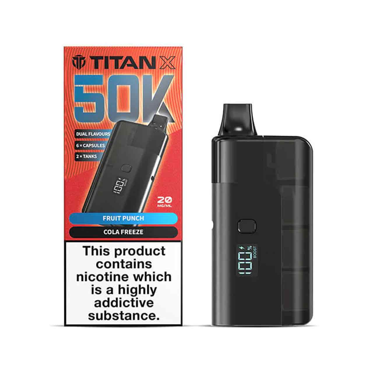 
                  
                    Titan X 50K Dink Edition prefilled pod vape kit 20mg nicotine – big puff vape kit
                  
                