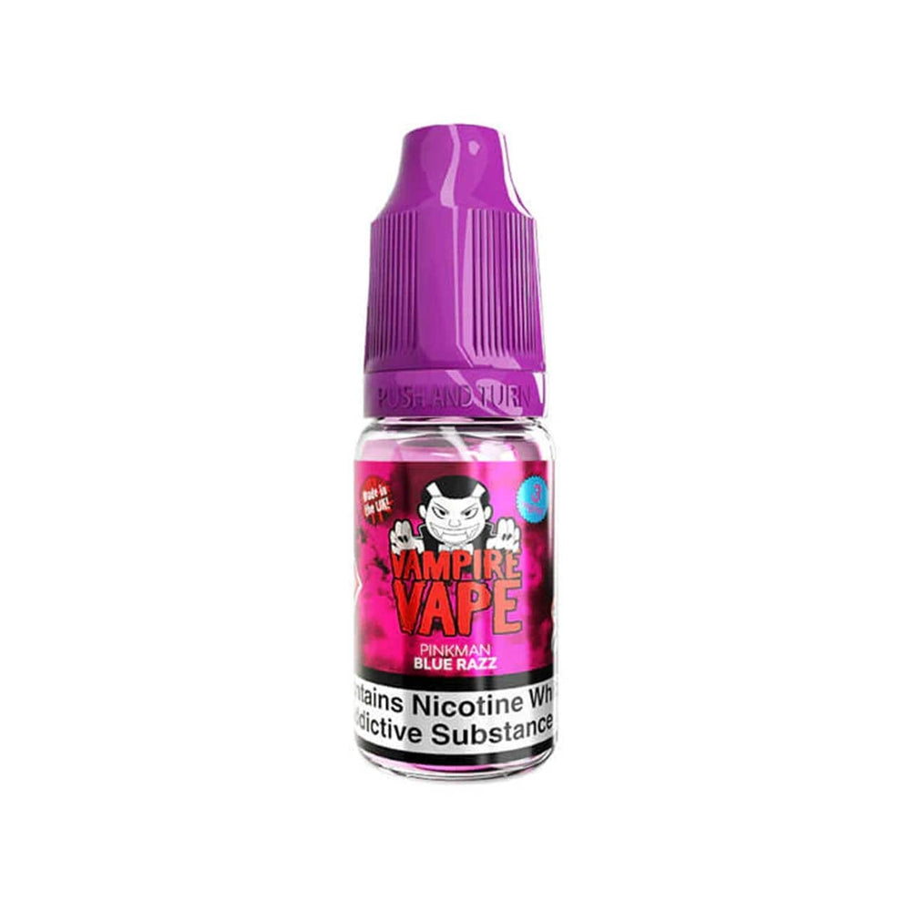 
                  
                    Vampire Vape Pinkman Blue Razz vape juice bottle on a white background
                  
                