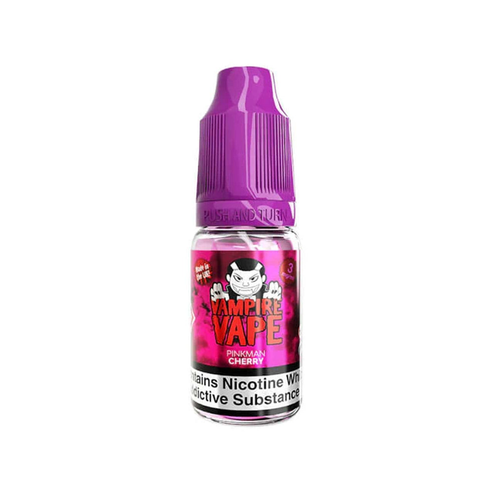 
                  
                    Vampire Vape Pinkman Cherry vape juice bottle on a white background
                  
                